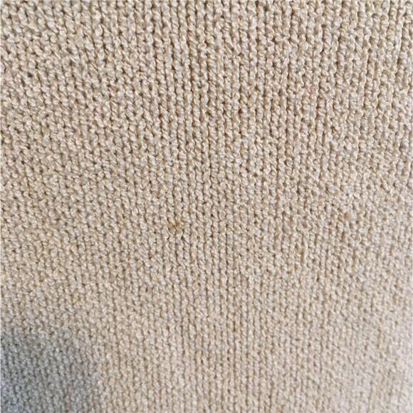 Magaschoni MAG Tan Fold Down Shawl Collar Sweater M - Picture 5 of 6